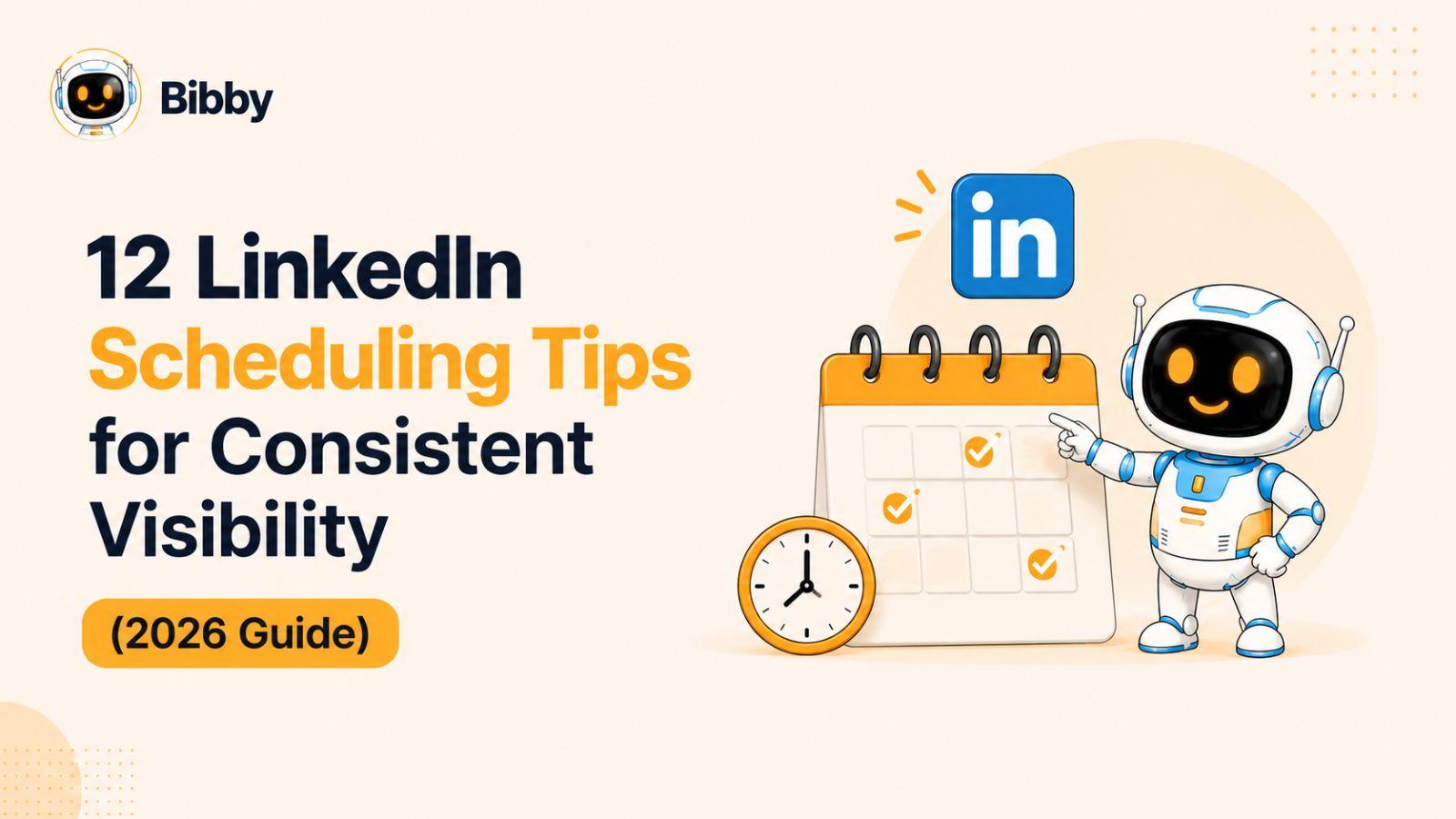 12 LinkedIn Scheduling Tips for Consistent Visibility