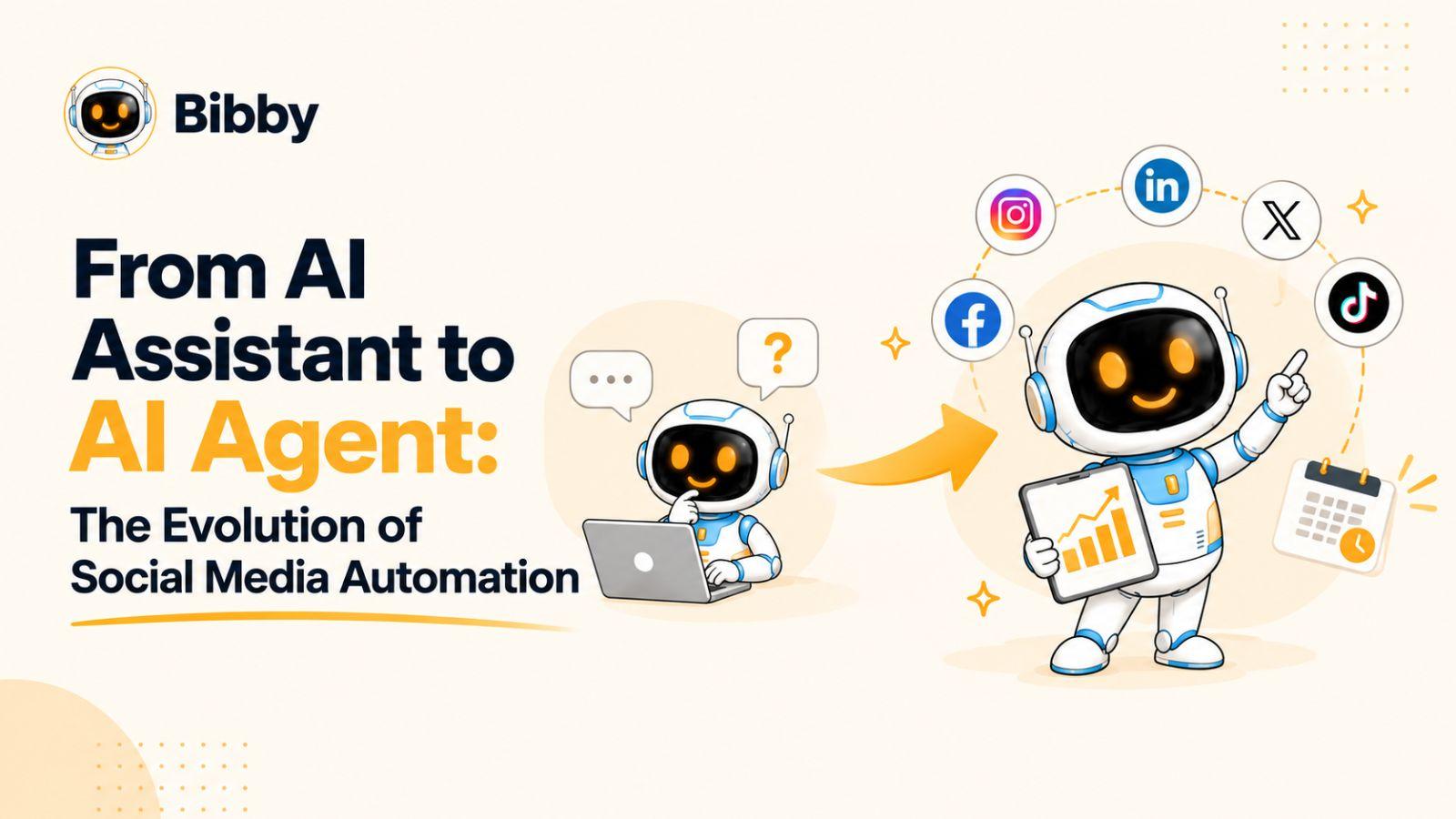 From AI Assistant to AI Agent: The Evolution of Social Media Automation