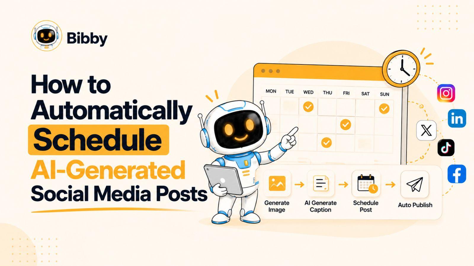 How to Automatically Schedule AI-Generated Social Media Posts