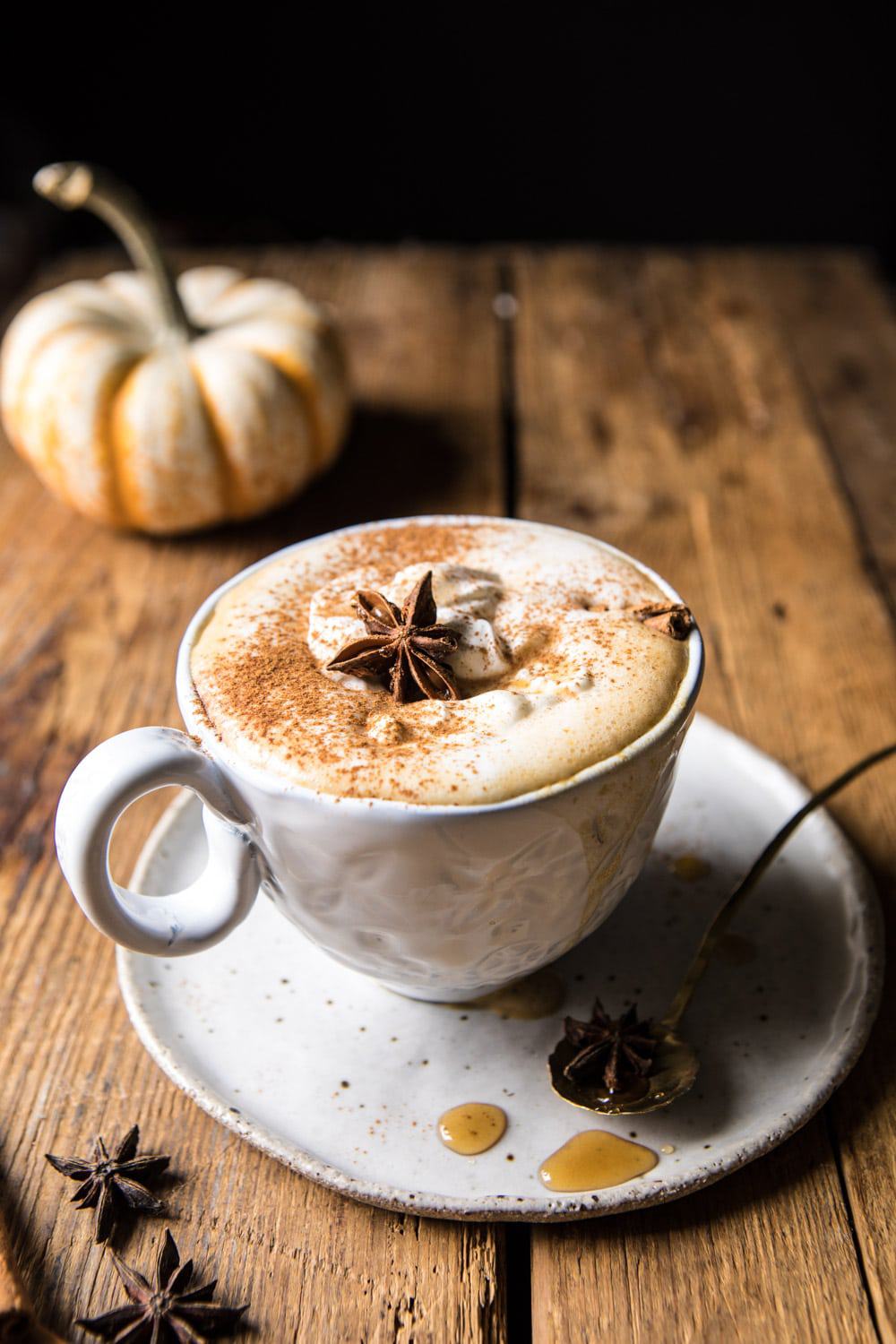 Seasonal pumpkin spice latte