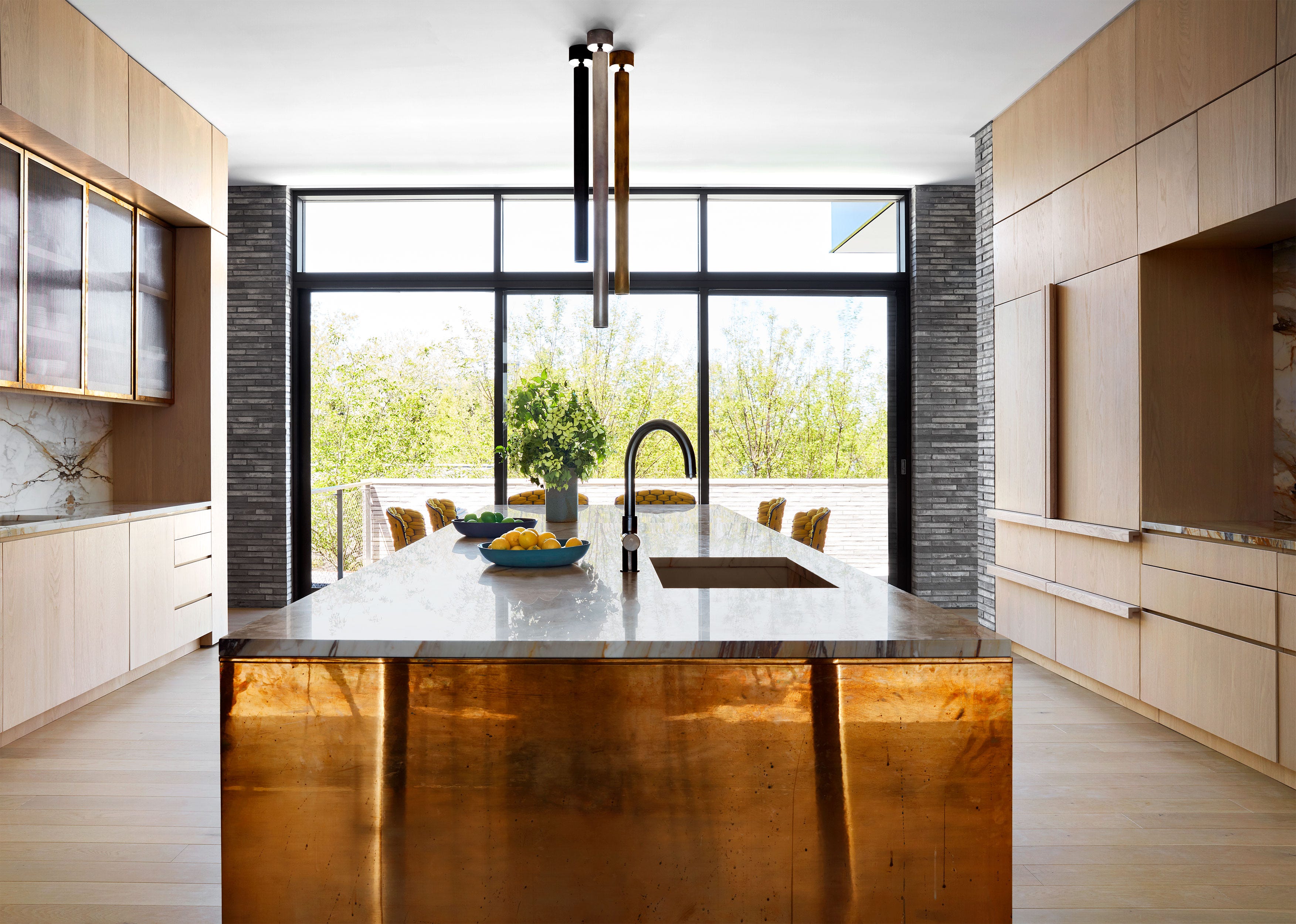 Luxury modern kitchen interior