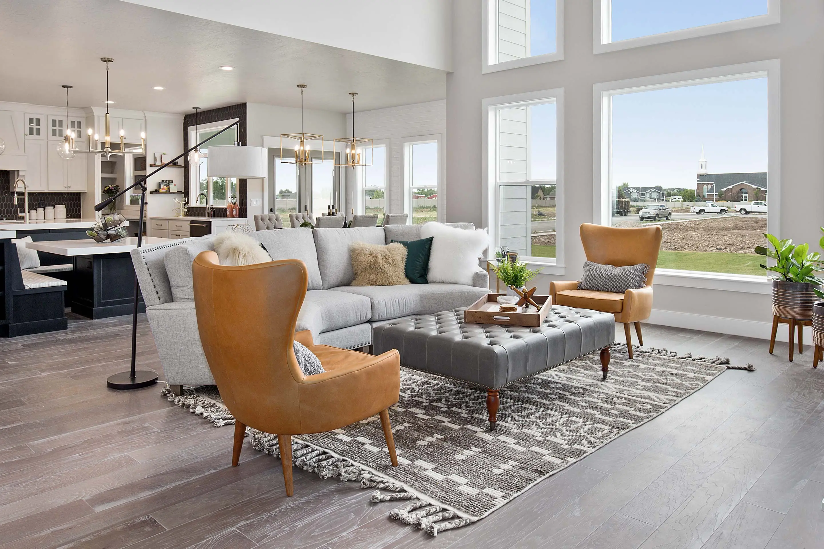 Beautifully staged home interior
