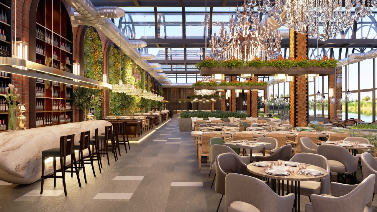 Cozy restaurant interior