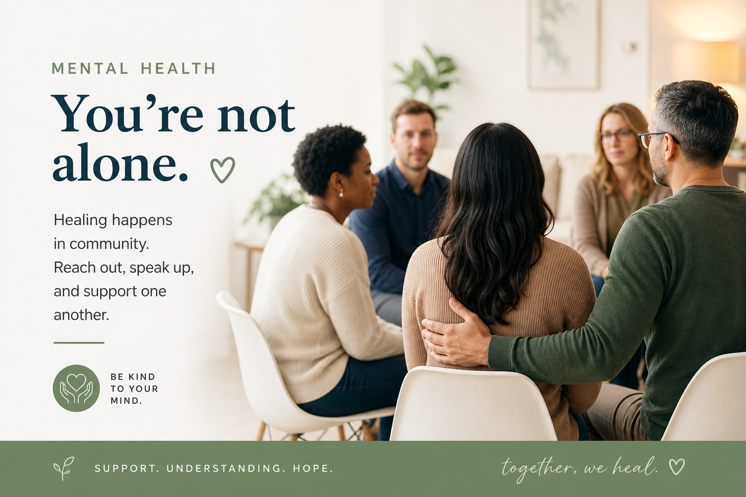 Supportive group therapy community setting