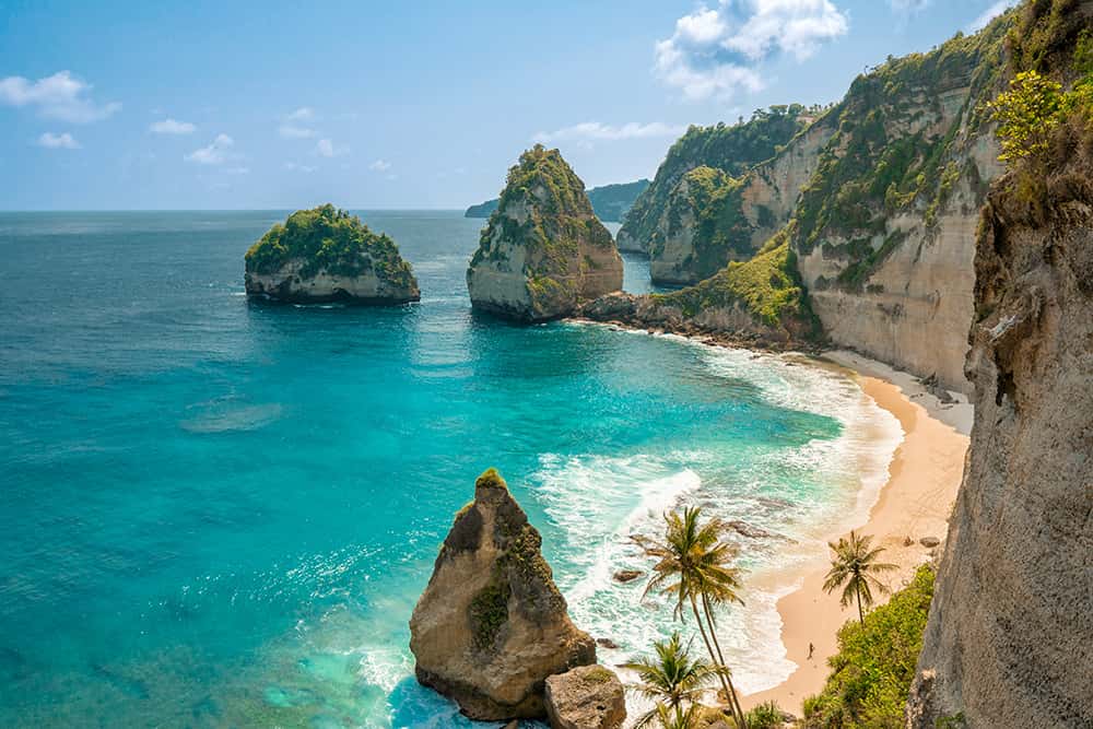Crystal clear waters in Bali